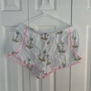 Victoria Secret Palm Tree Pajama Shorts